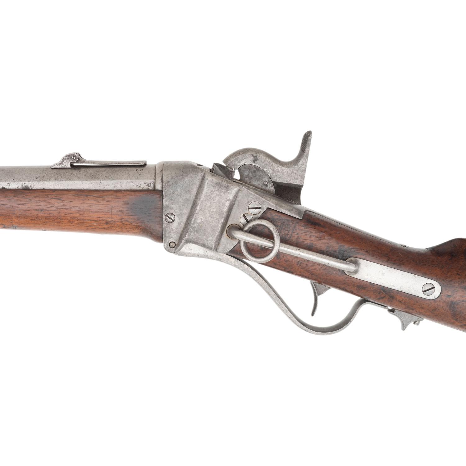 Rare Martially Marked Sharps Model 1855 Saddle Ring Carbine