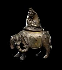 Three Japanese Bronze Incense Burners