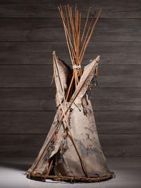 Sioux Painted Hide Model Tipi