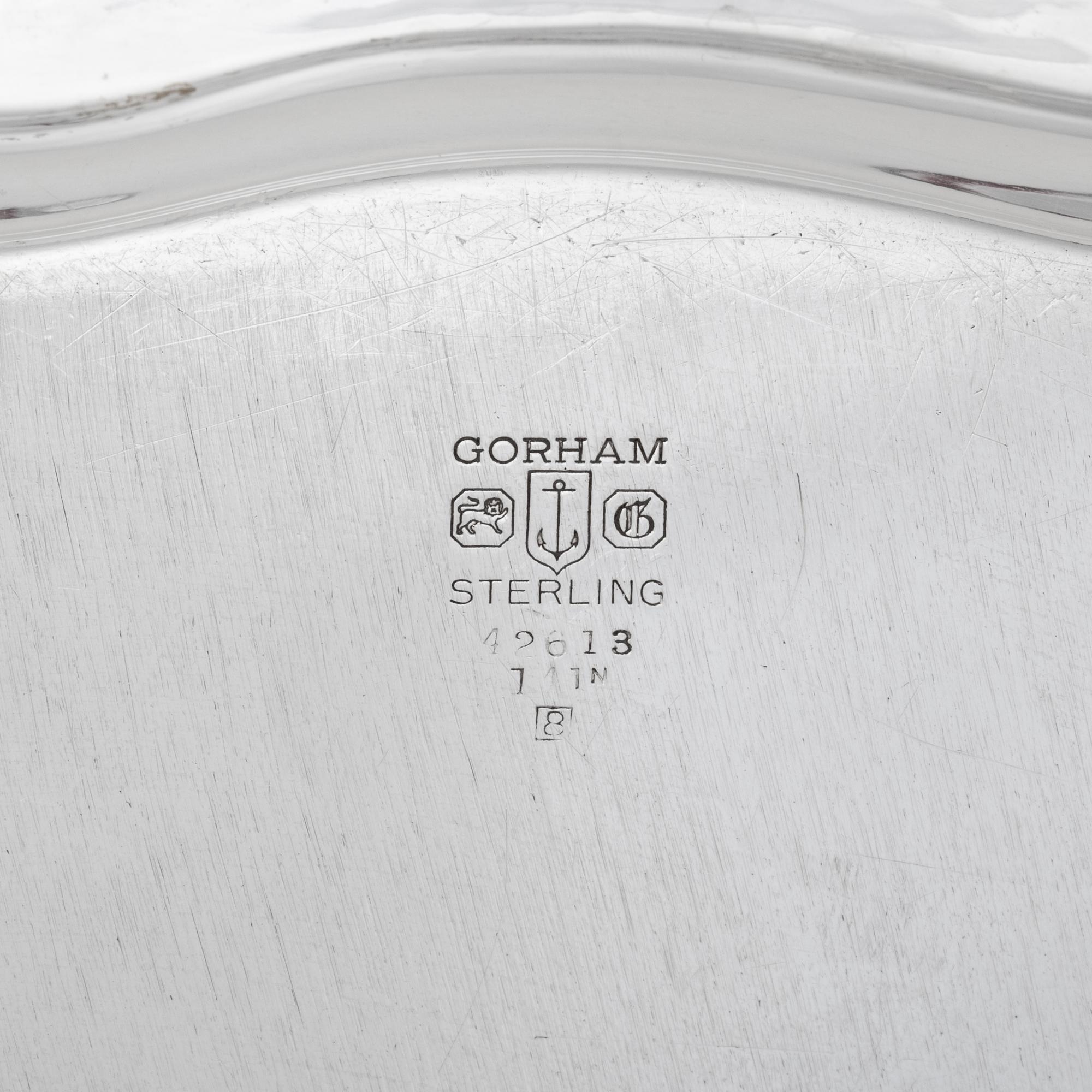Two American Silver Serving Trays