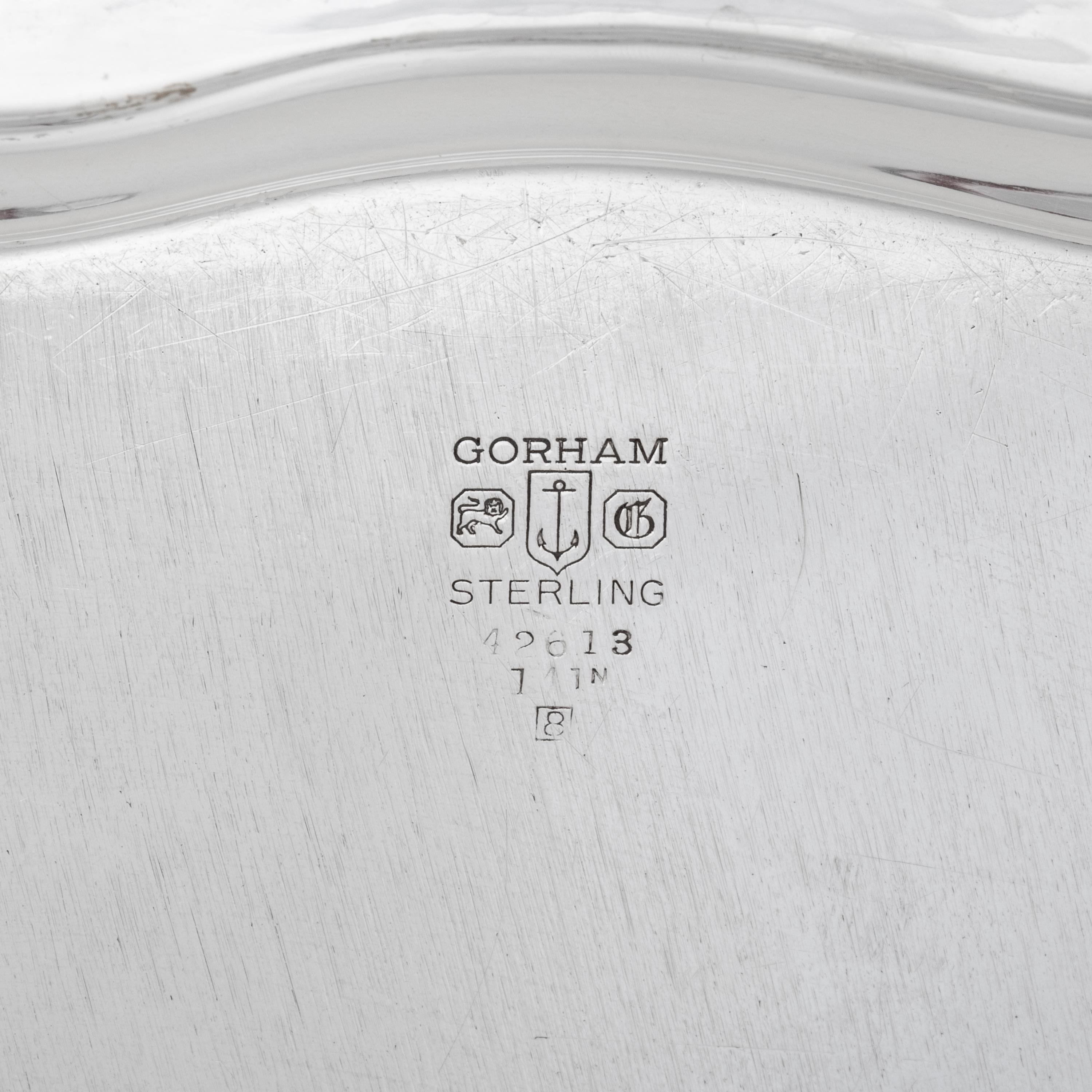 Two American Silver Serving Trays