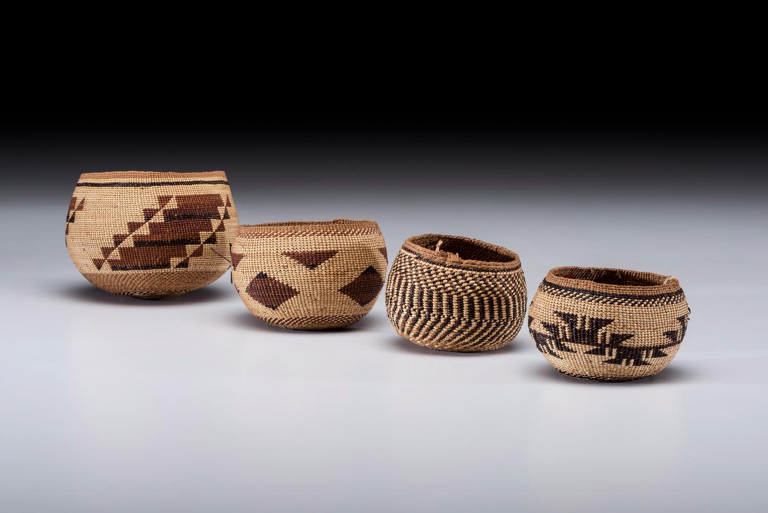 Hupa and Quileute Basketry Bowls