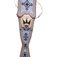 Joyce Growing Thunder (Assiniboine Sioux, b. 1950) — Beaded Hide Knife Sheath, 2008