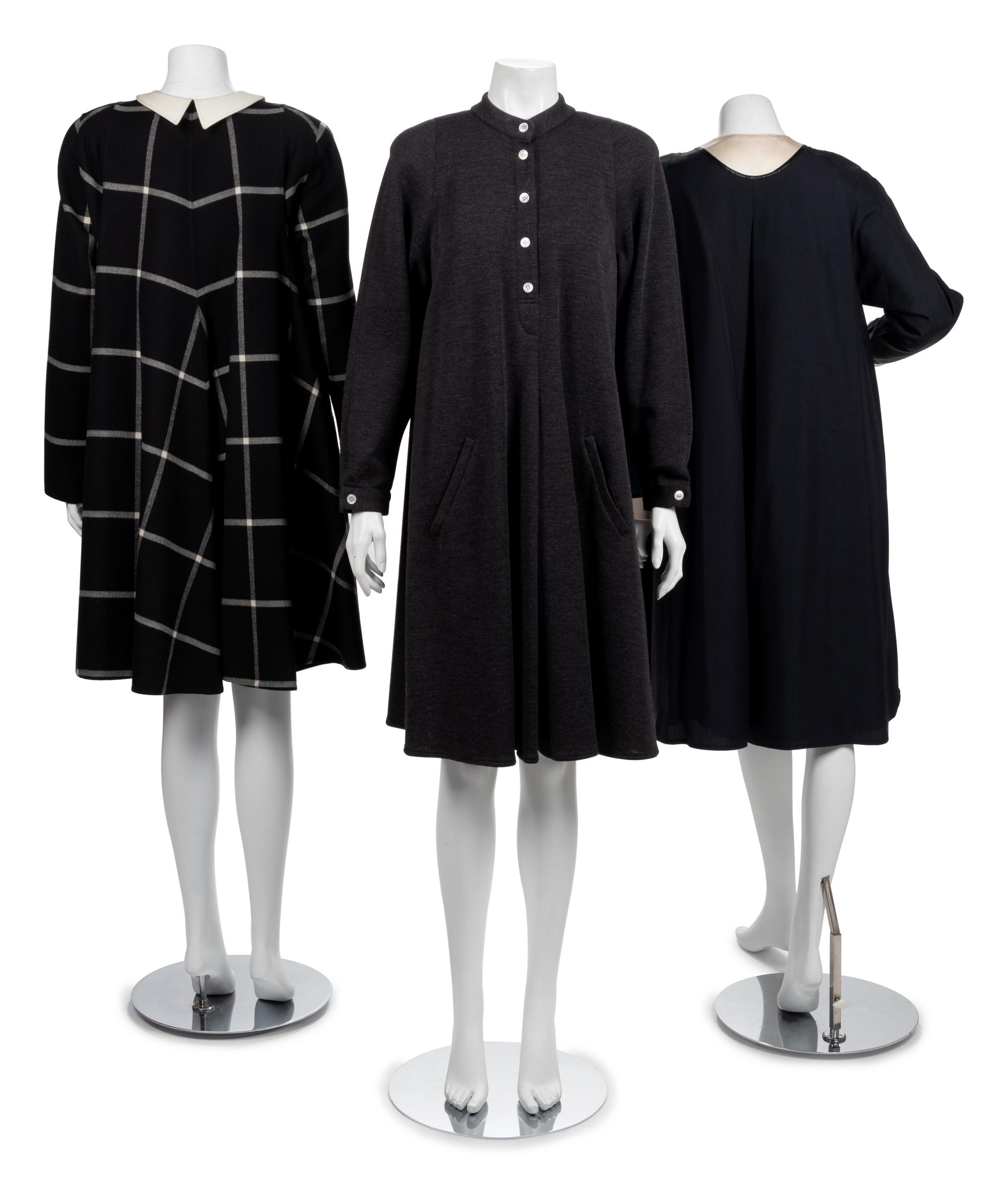 Three Geoffrey Beene Dresses, Spring 1989