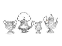 An American Silver Four-Piece Tea Service