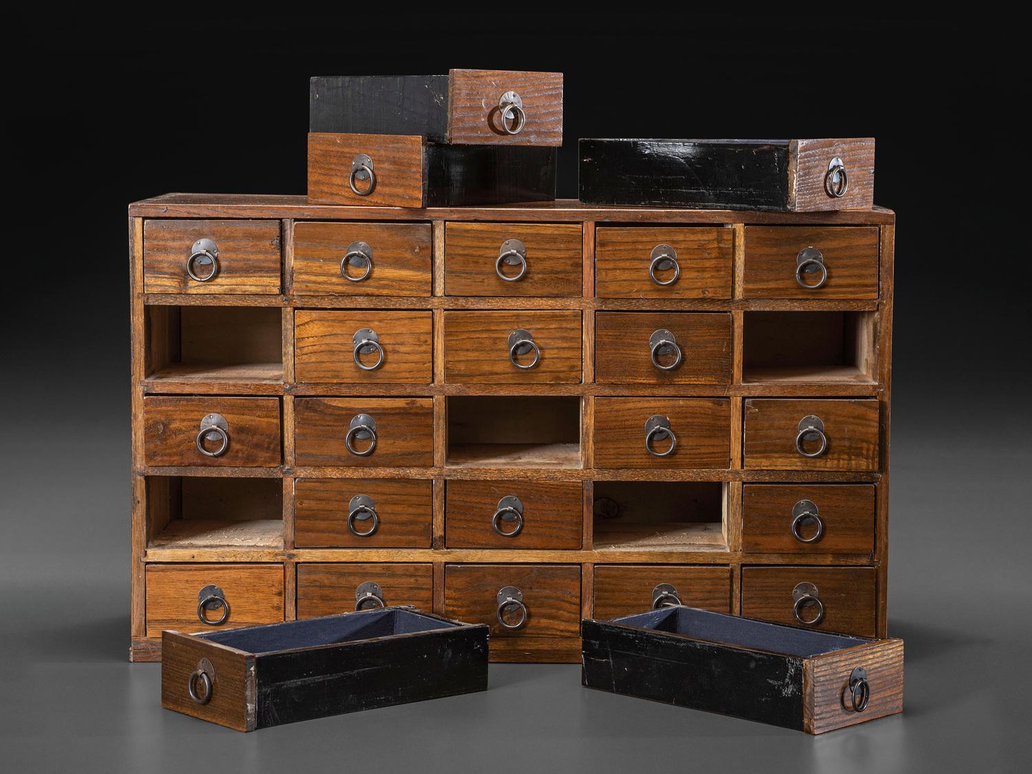 An Oak Watchmaker's Storage Chest