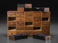 An Oak Watchmaker's Storage Chest