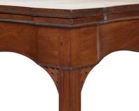 A Chippendale Serpentine Carved Mahogany Card Table