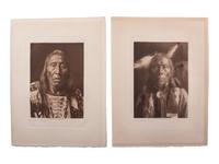 CURTIS, Edward (1868-1952), photographer. A group of 10 photogravures of Oglala subjects.