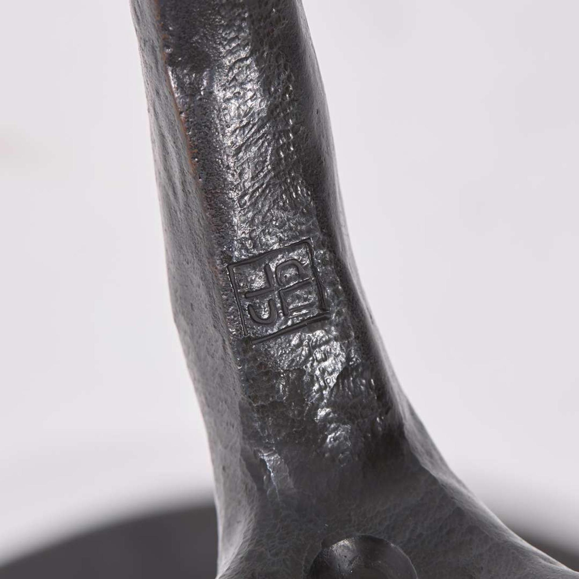 Christian Liaigre (French, 1943-2020) for Holly Hunt (American, active 1983 to present) Pair of "Trépied" Bronze Side Tables, USA, 2003