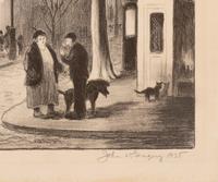 A group of six American prints (Ruth Chaney, Basketball ; Maxim Gottlieb, The Village Thief ; John Gregory, Cortez Street, Boston ; Lawrence Kupferman, Victorian Mansion ; Reginald Marsh, Star Burlesque ; William Sharpe, Ambulance )