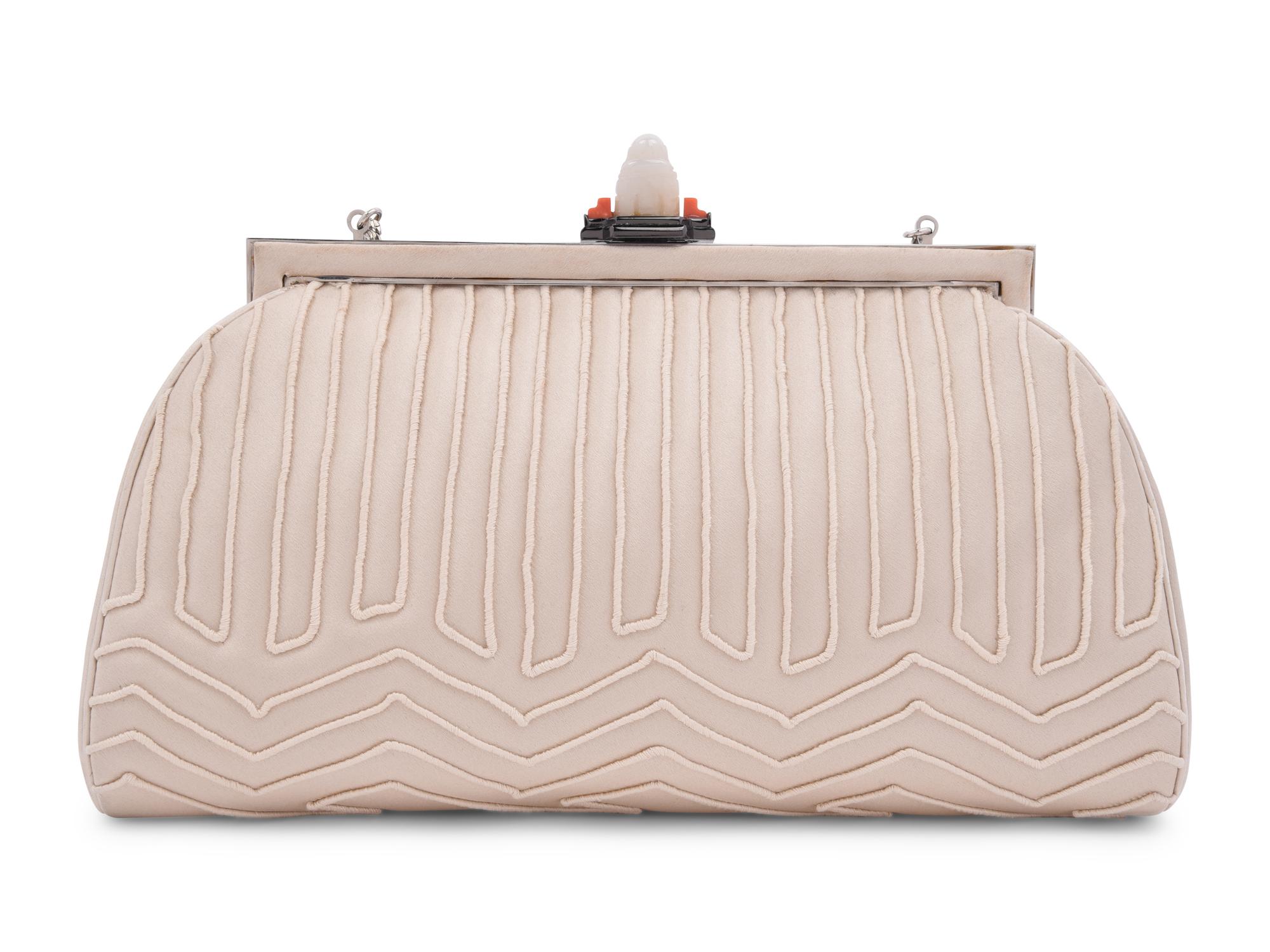Judith Leiber Satin Frame Bag