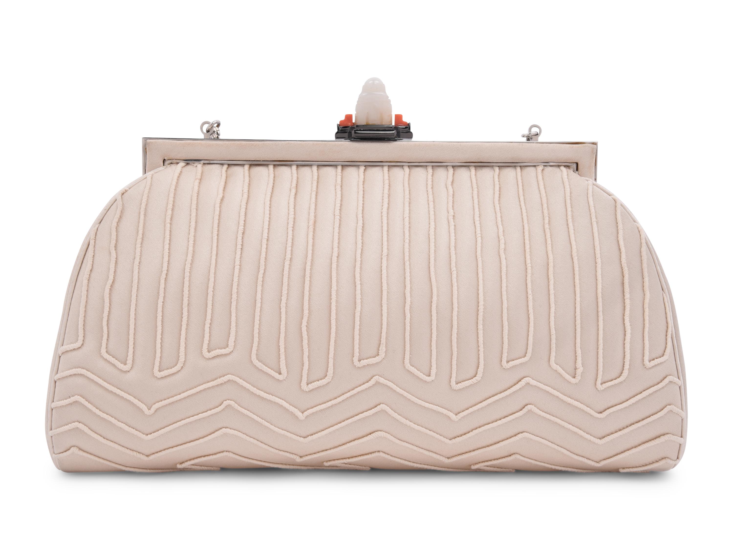 Judith Leiber Satin Frame Bag