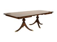 A Regency Style Mahogany Two Pedestal Dining Table — 20th Century