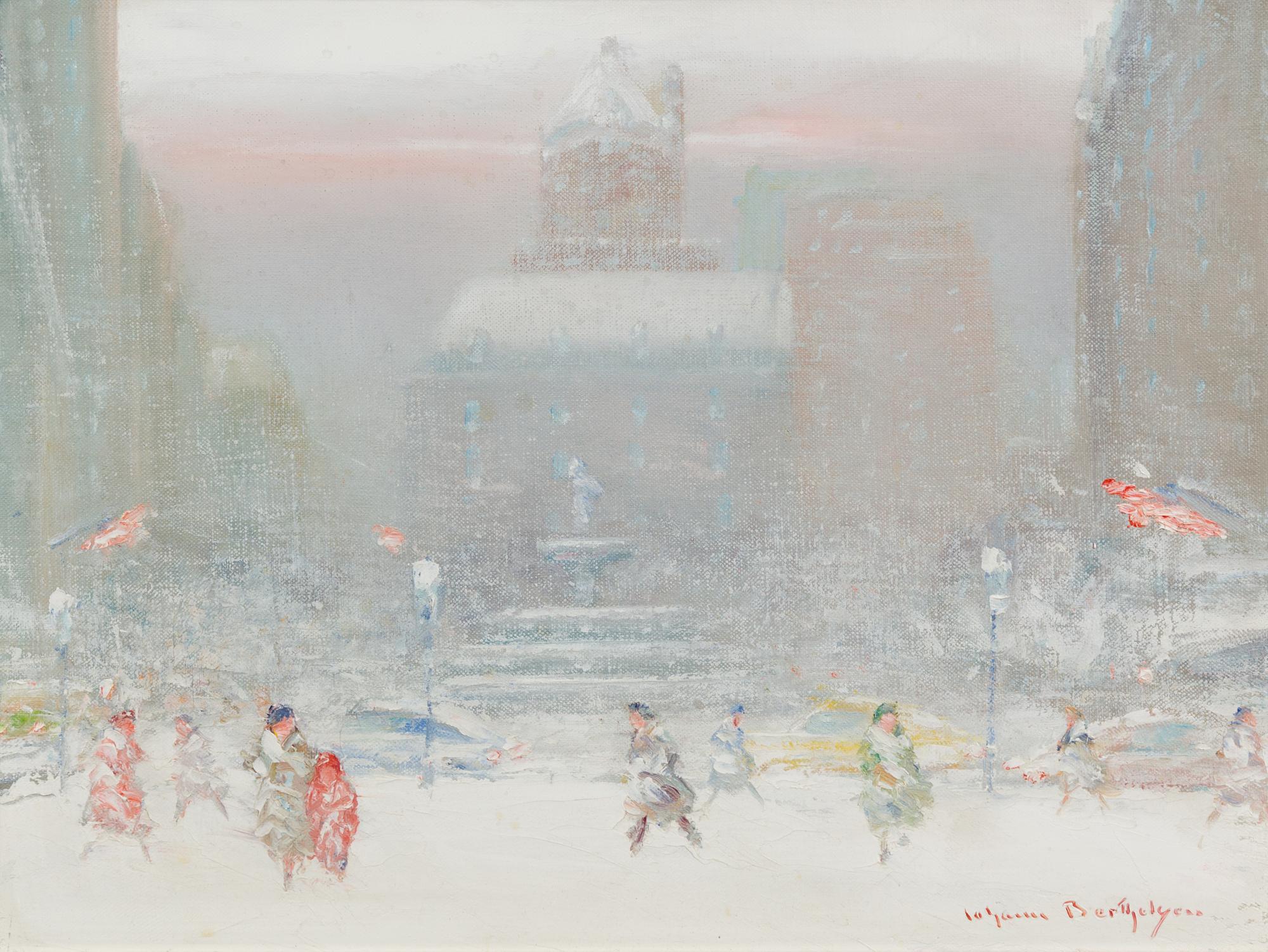 Johann Berthelsen, (American, 1883-1972), New York Winter
