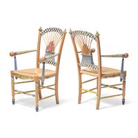 MacKenzie Childs (American, founded 1983) — Two chairs, 1983
