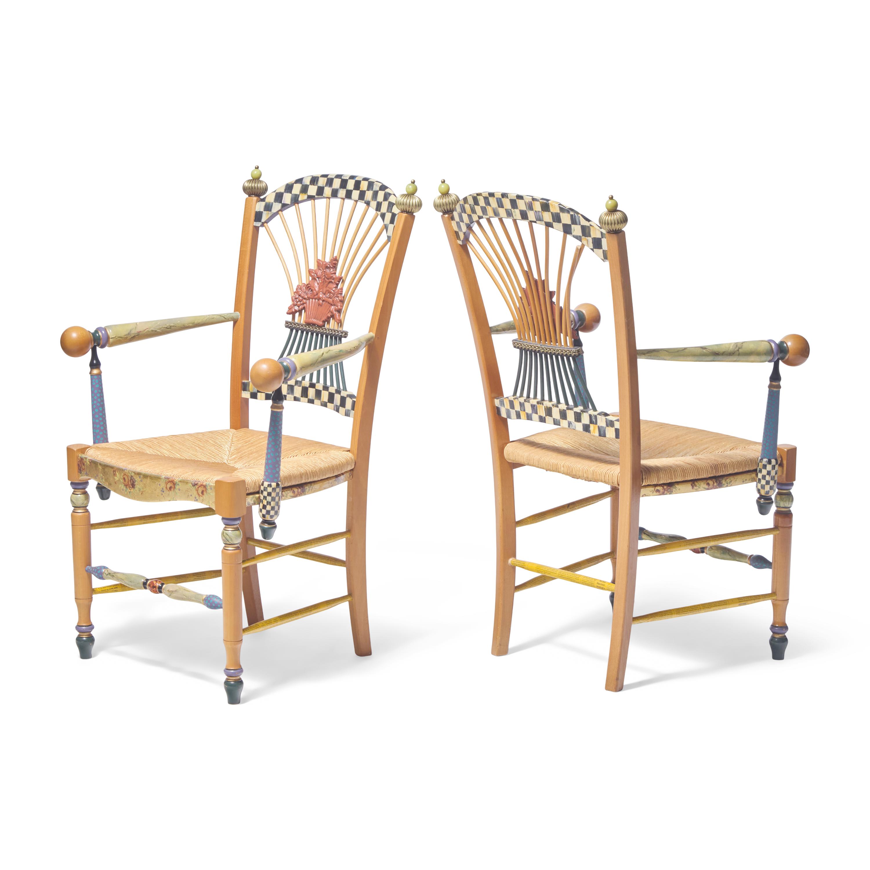 MacKenzie Childs (American, founded 1983) — Two chairs, 1983