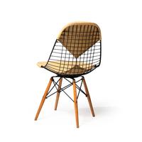 A Vintage Eames PKW Dowel Leg Swivel Bikini Chair for Herman Miller