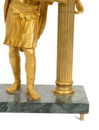 A Charles X Style Gilt Bronze Figural Table Lamp