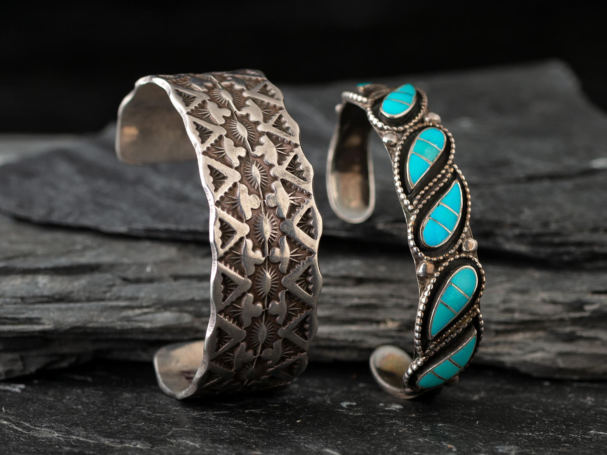 Navajo and Zuni Cuff Bracelets