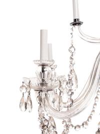 An Irish George III Style Cut Glass Twelve-Light Chandelier