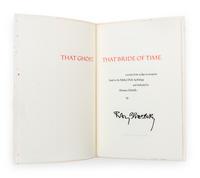 BRADBURY, Ray (1920-2012). That Ghost, that Bride of Time. [Glendale: Roy A. Squires,] 1976. LIMITED EDITION SIGNED.