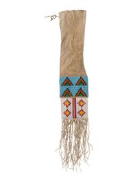 Sioux Beaded and Quilled Tobacco Bag