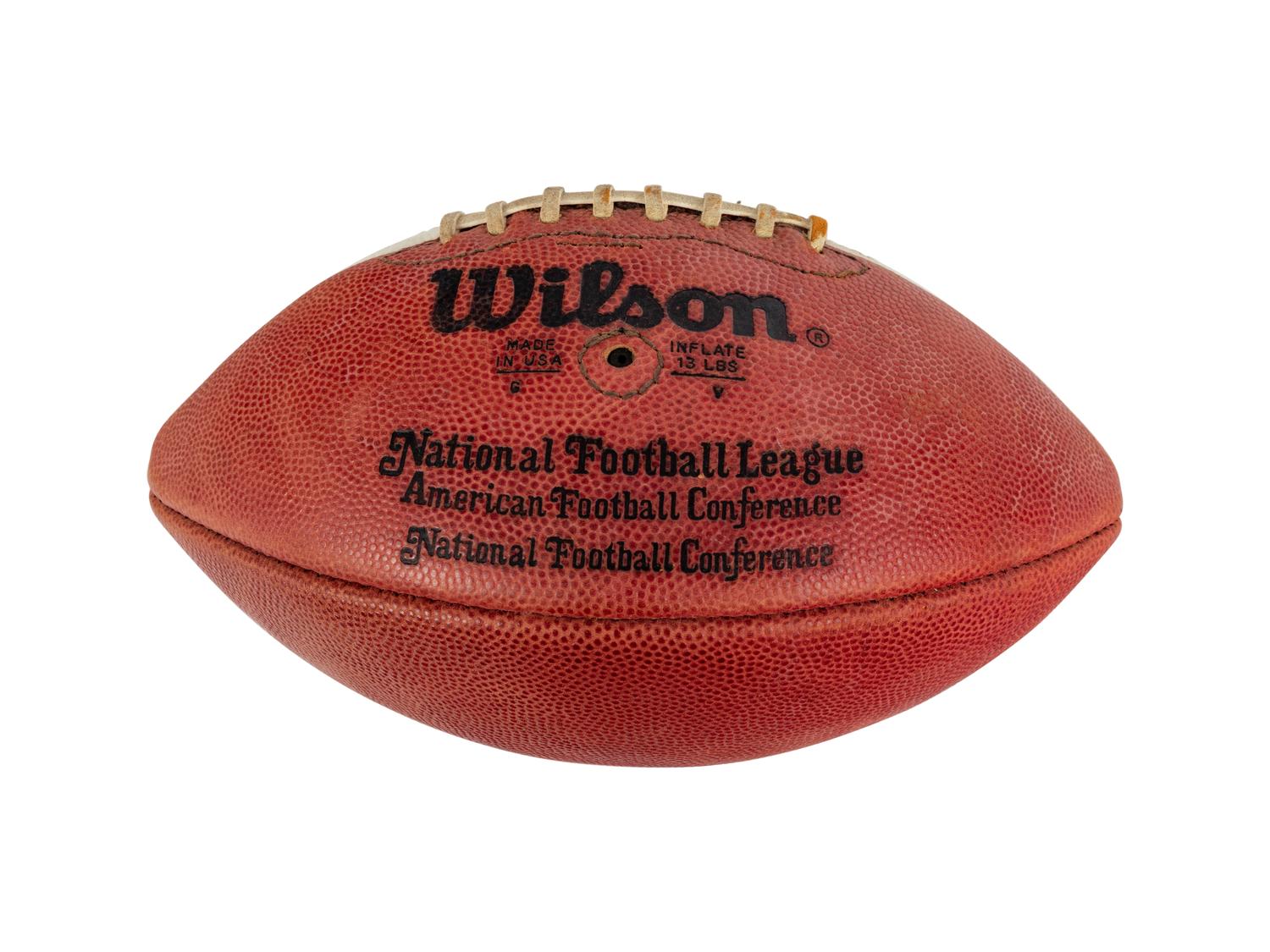 A 1984 Chicago Bears vs. Minnesota Vikings Central Division Champions Game Ball Presented to Mike Ditka Formerly Displayed at Mike Ditka's Restaurant