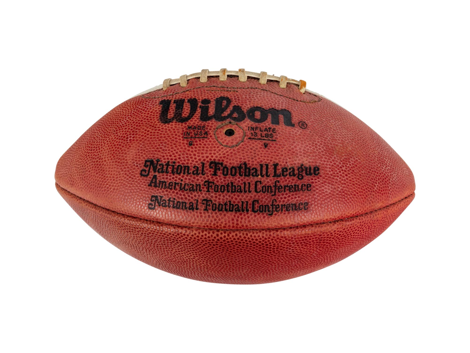A 1984 Chicago Bears vs. Minnesota Vikings Central Division Champions Game Ball Presented to Mike Ditka Formerly Displayed at Mike Ditka's Restaurant