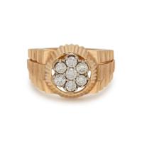 YELLOW GOLD AND DIAMOND RING