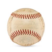 A 1953 Boston Red Sox Team Signed Autograph Baseball