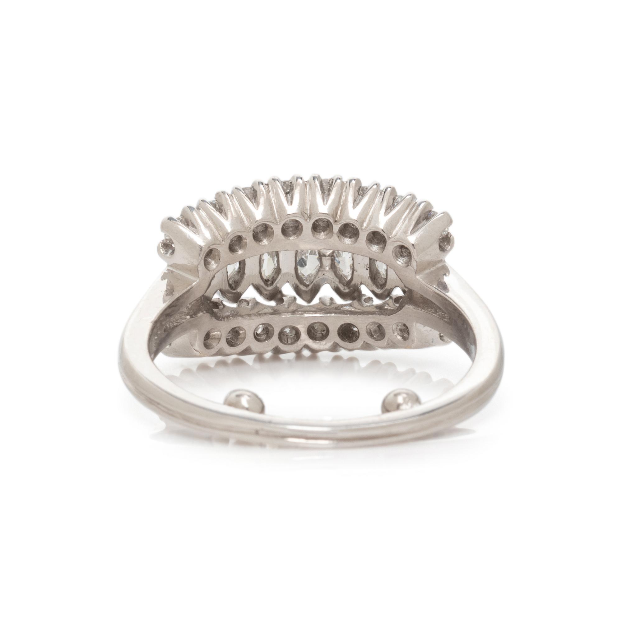 PLATINUM AND DIAMOND RING