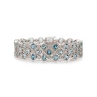 SONIA B., AQUAMARINE AND DIAMOND BRACELET