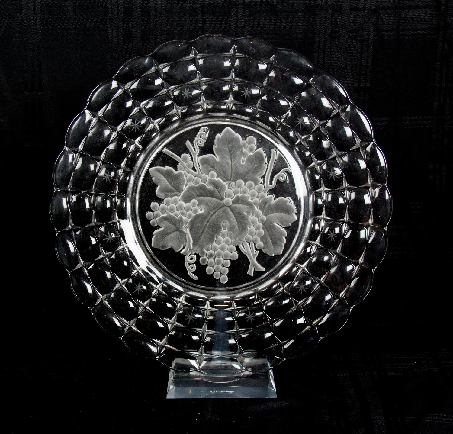 Four Miscellaneous Serving Platters Largest diameter 18 1/2 inches.