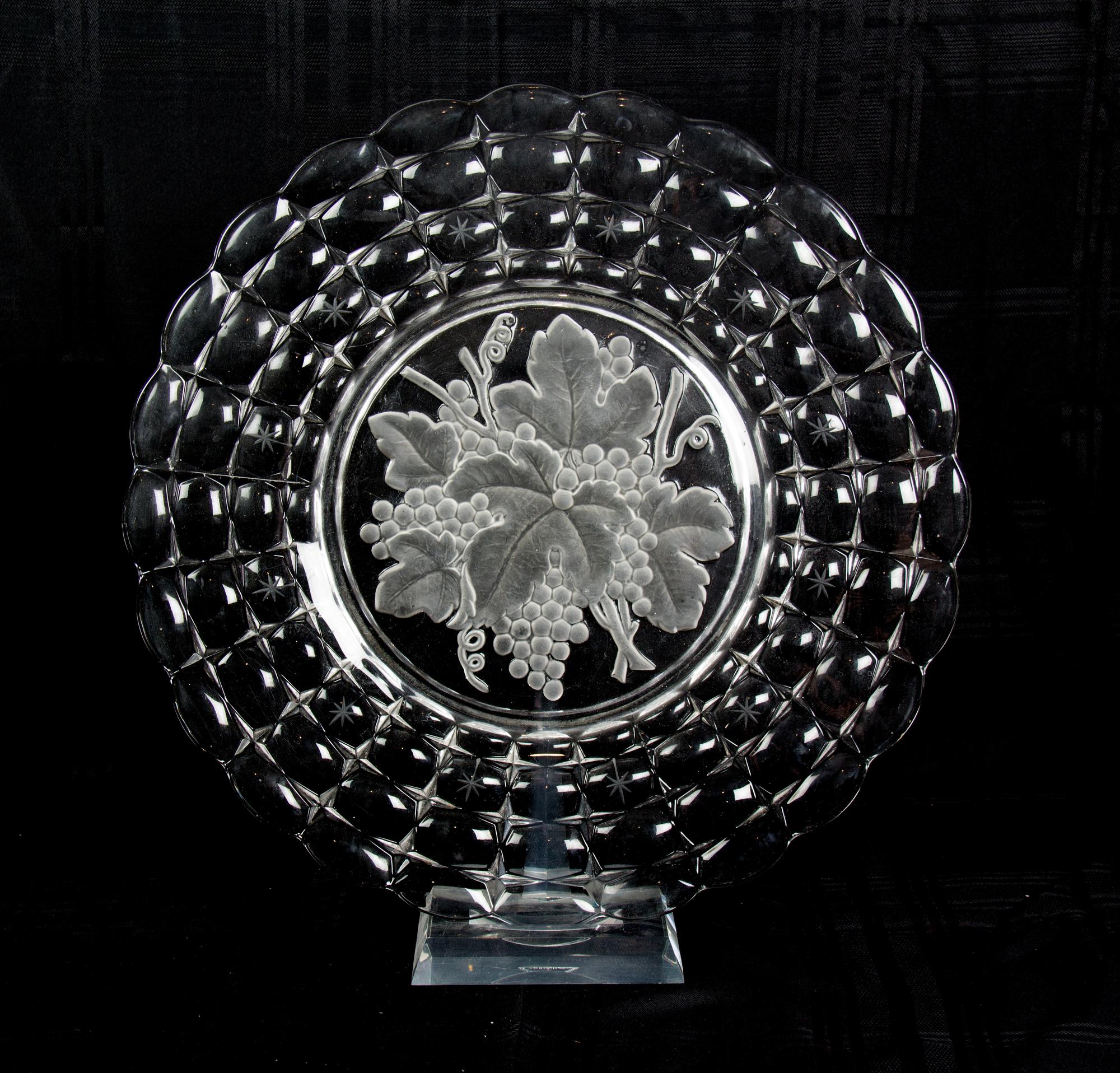 Four Miscellaneous Serving Platters Largest diameter 18 1/2 inches.