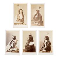 Alexander Gardner (Scottish-American, 1821-1882) — Portraits of Sioux and Cheyenne Taken in Washington, DC ca 1872