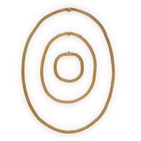 Fope, Collection of Yellow Gold Convertible Necklaces and Bracelet