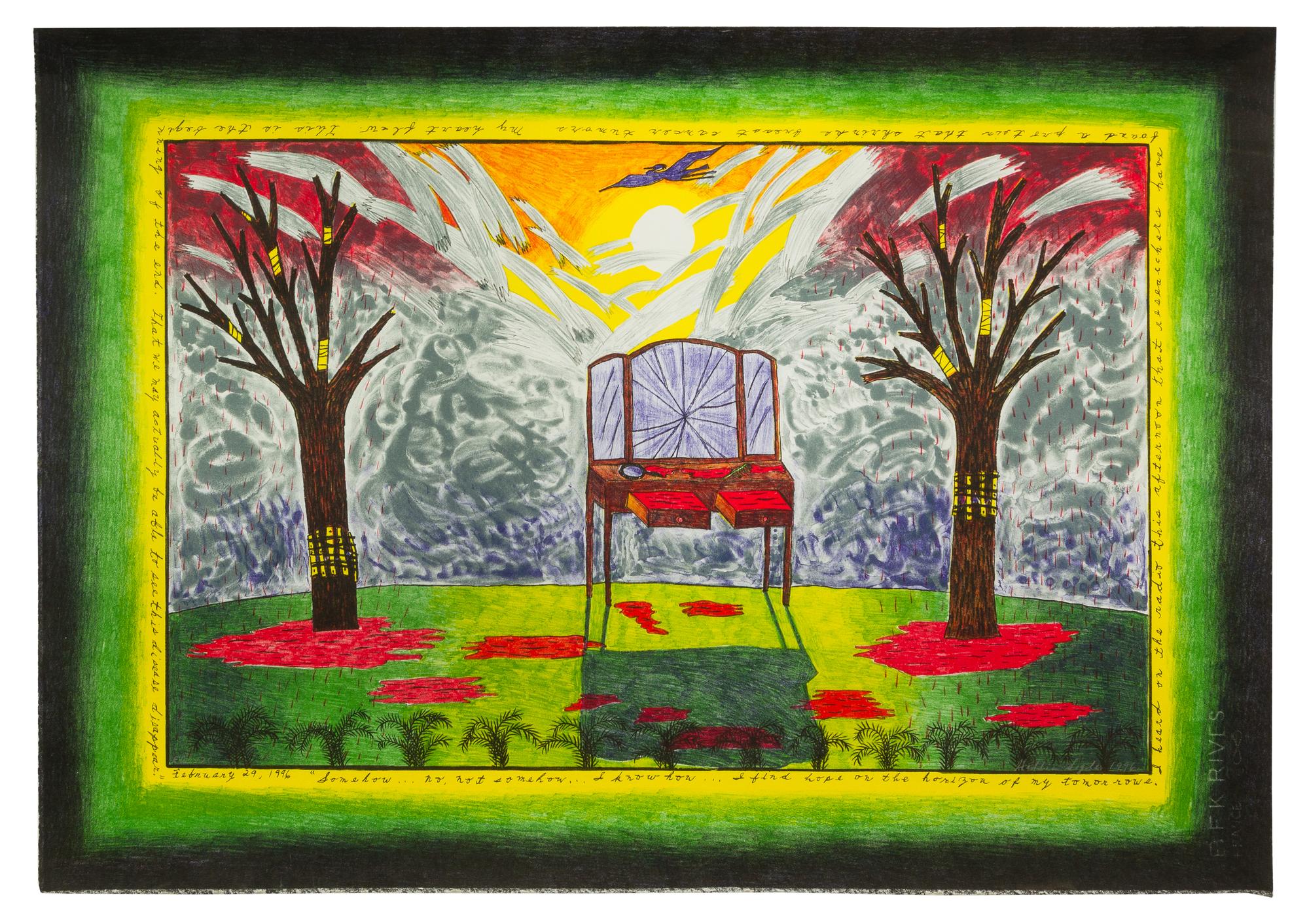 Hollis Sigler, (American, 1948–2001), I Find Hope on the Horizon, 1997