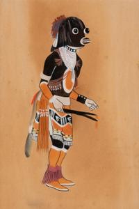 Series of Katsina Paintings tempera on paper