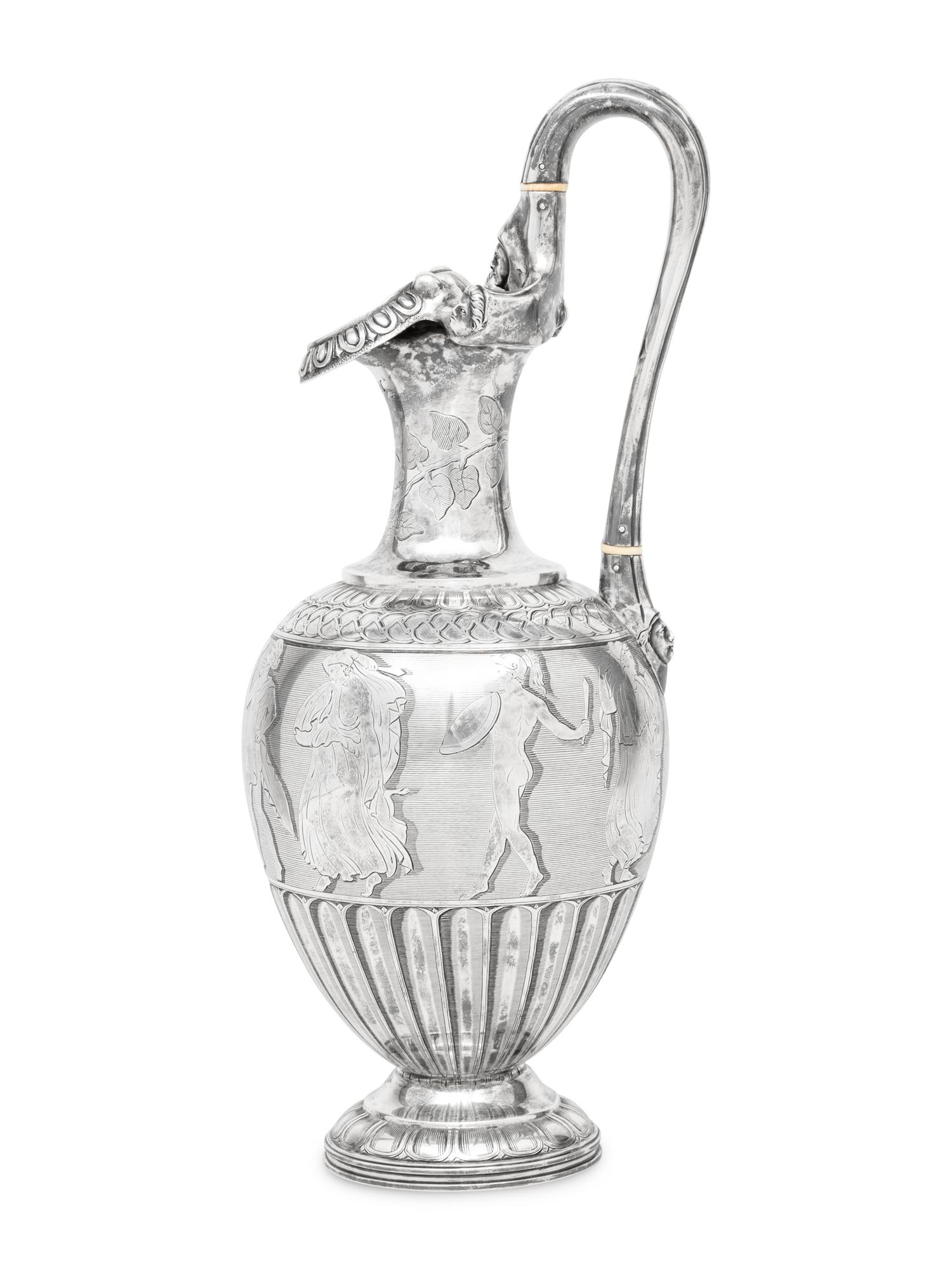 A Victorian Silver Ewer
