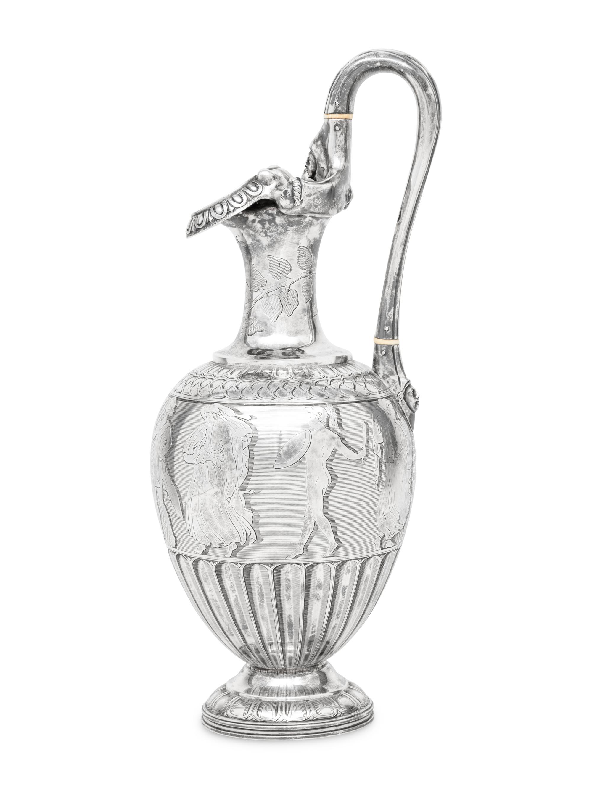A Victorian Silver Ewer