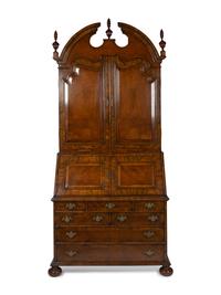 A George II Style Walnut Secretary Bookcase — 20TH CENTURY