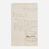 [Presidential] Lincoln, Abraham Autograph Note, signed