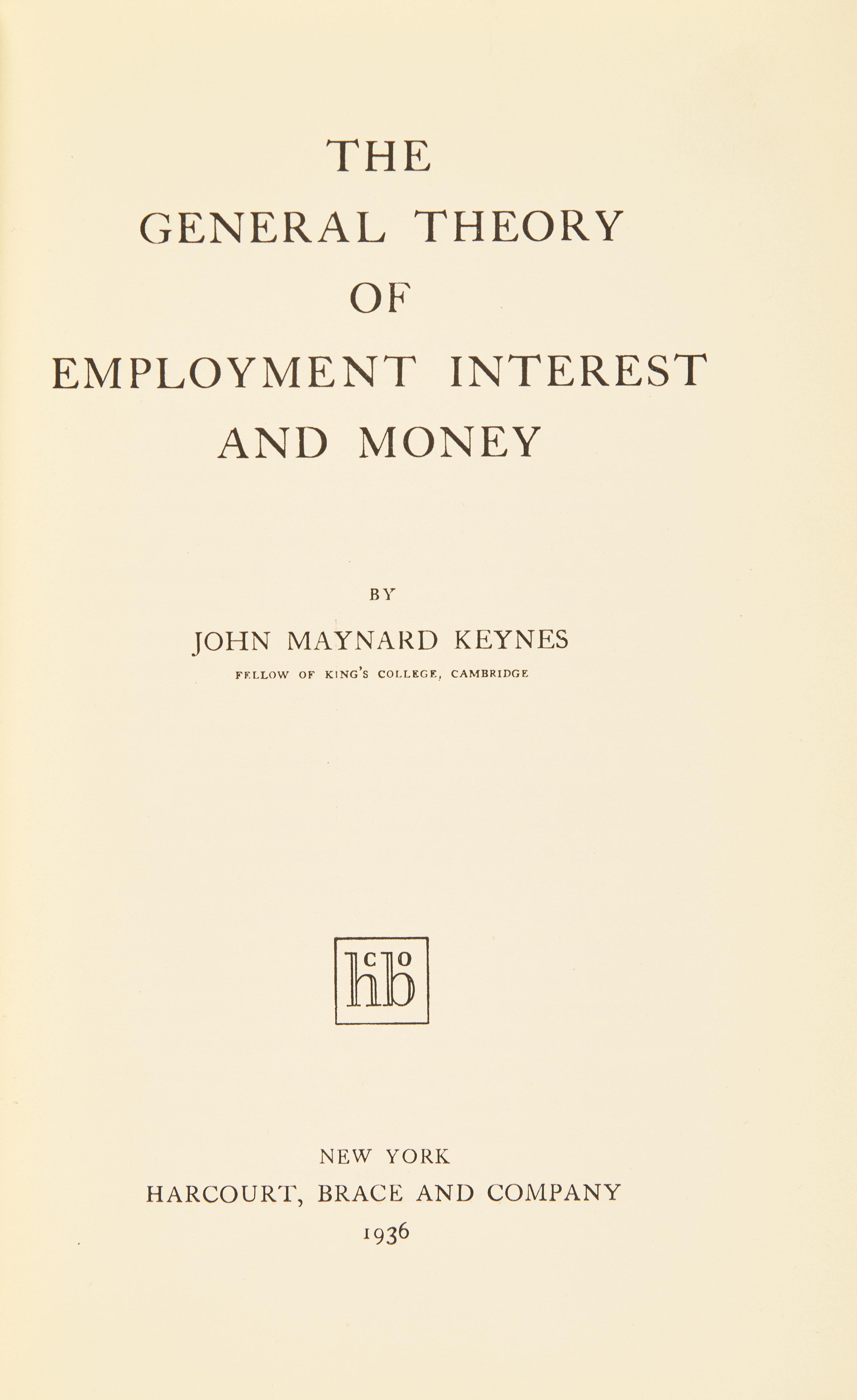 [Economics] Keynes, John Maynard. The General Theory of Employment Interest and Money
