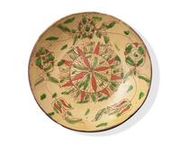 Two Glazed and Sgraffito- Decorated Redware Dishes, One Attributed to John Leidy (1753-1818), Montgomery County, Pennsylvania