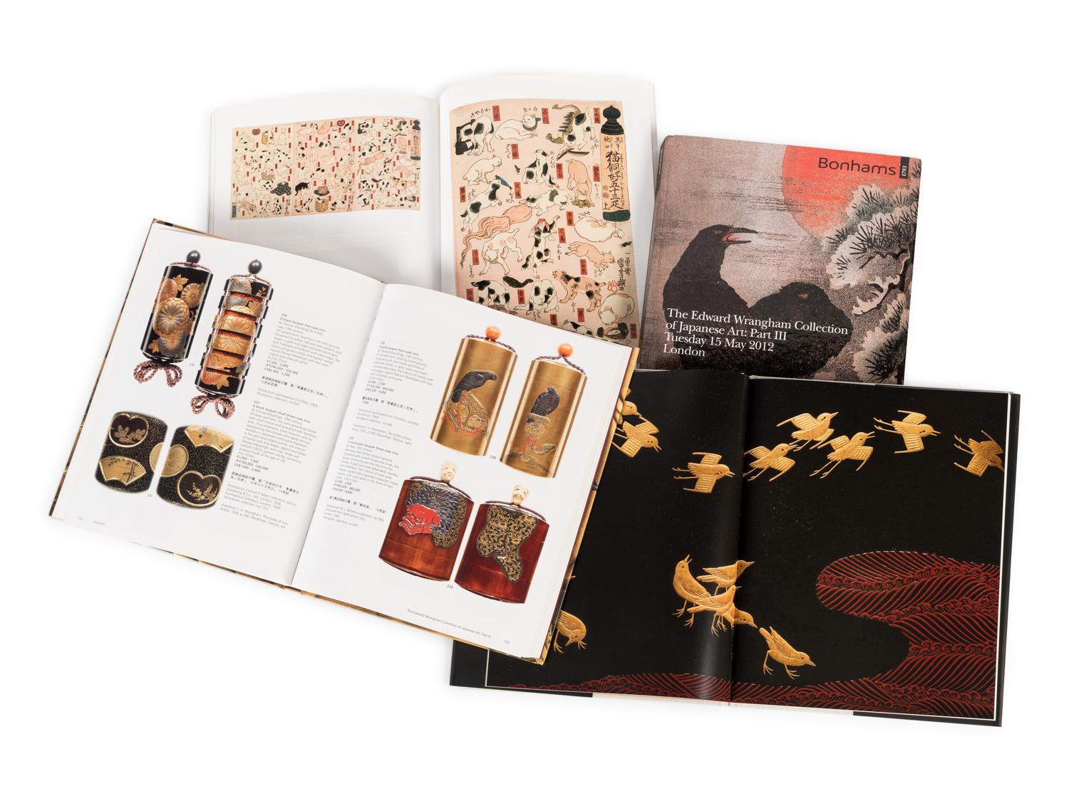 [JAPANESE WORKS OF ART -- SPECIALI COLLECTIONS] A group of reference works and auction catalogues about Japanese art in special collections