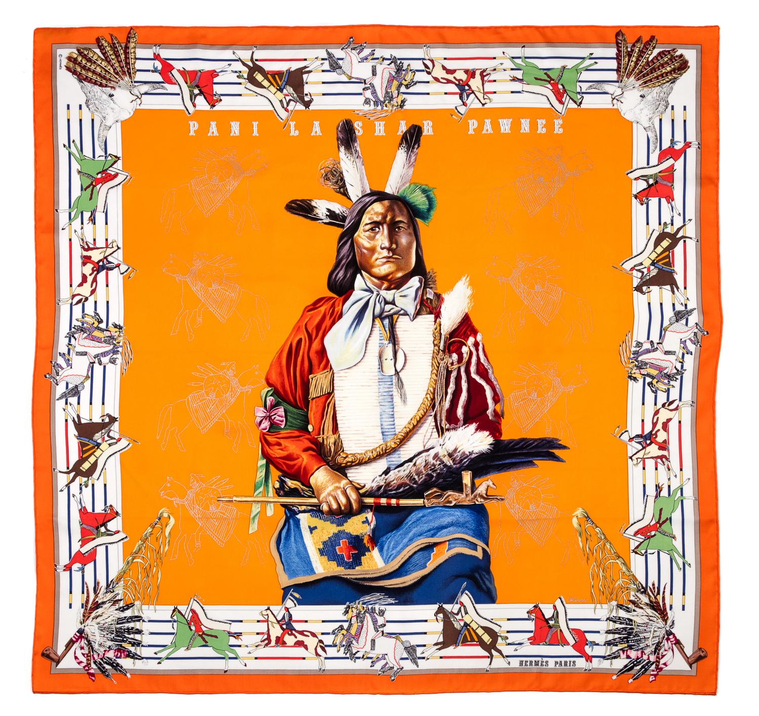 An Hermes 90cm Silk Scarf, 36"x36".