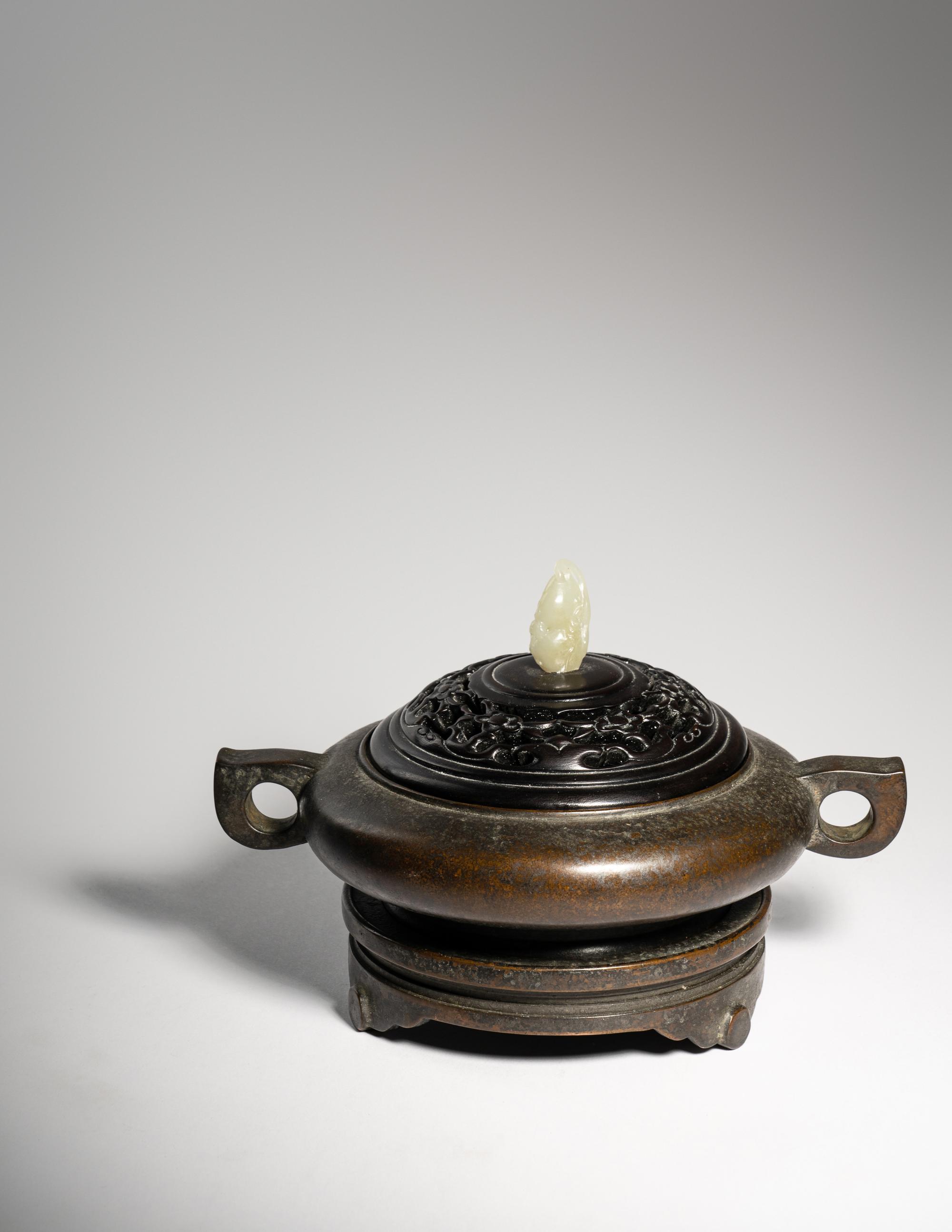 A Bronze Censer and Stand