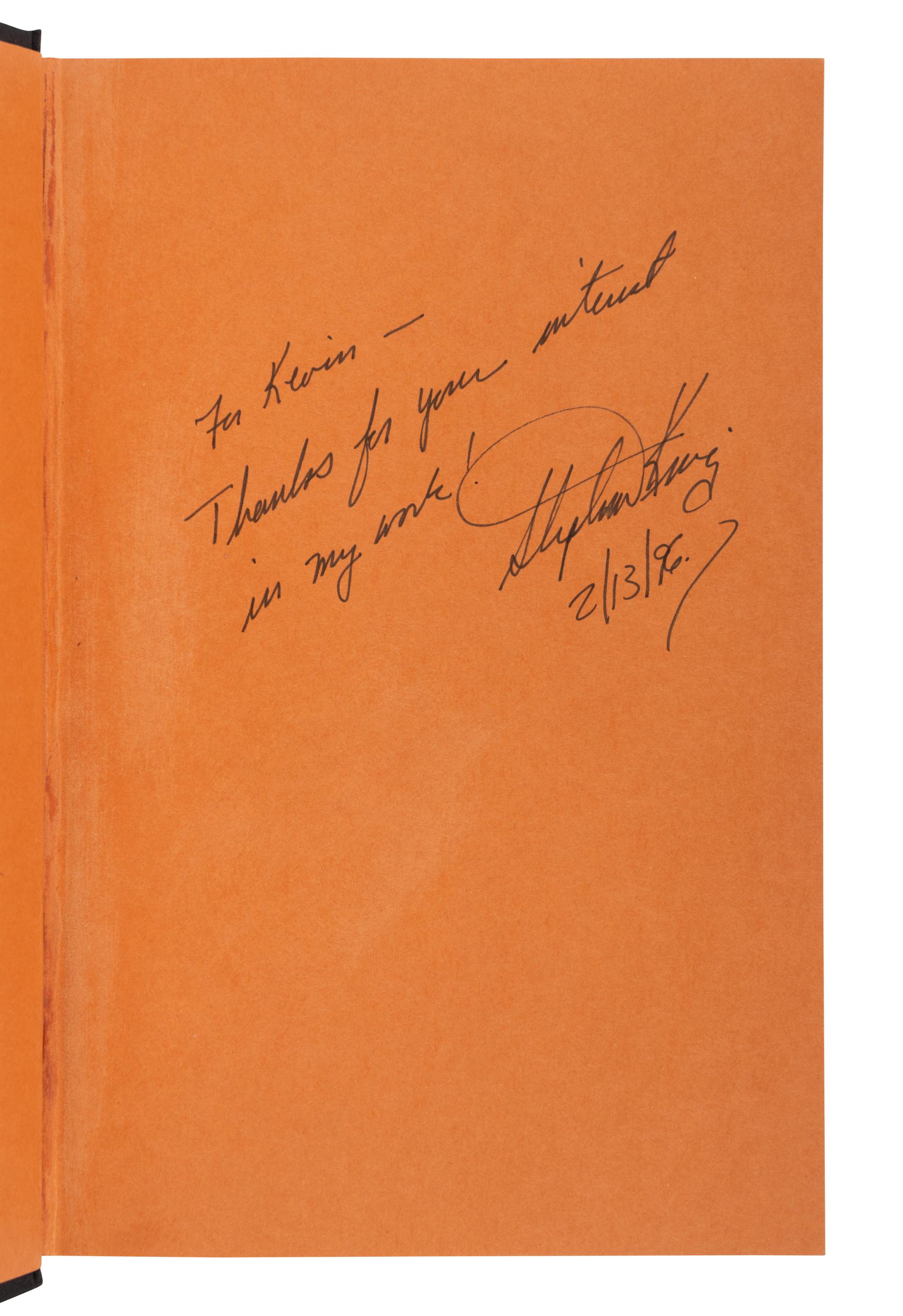 KING, Stephen (b. 1947). A group of 16 FIRST EDITION works, many SIGNED, comprising: