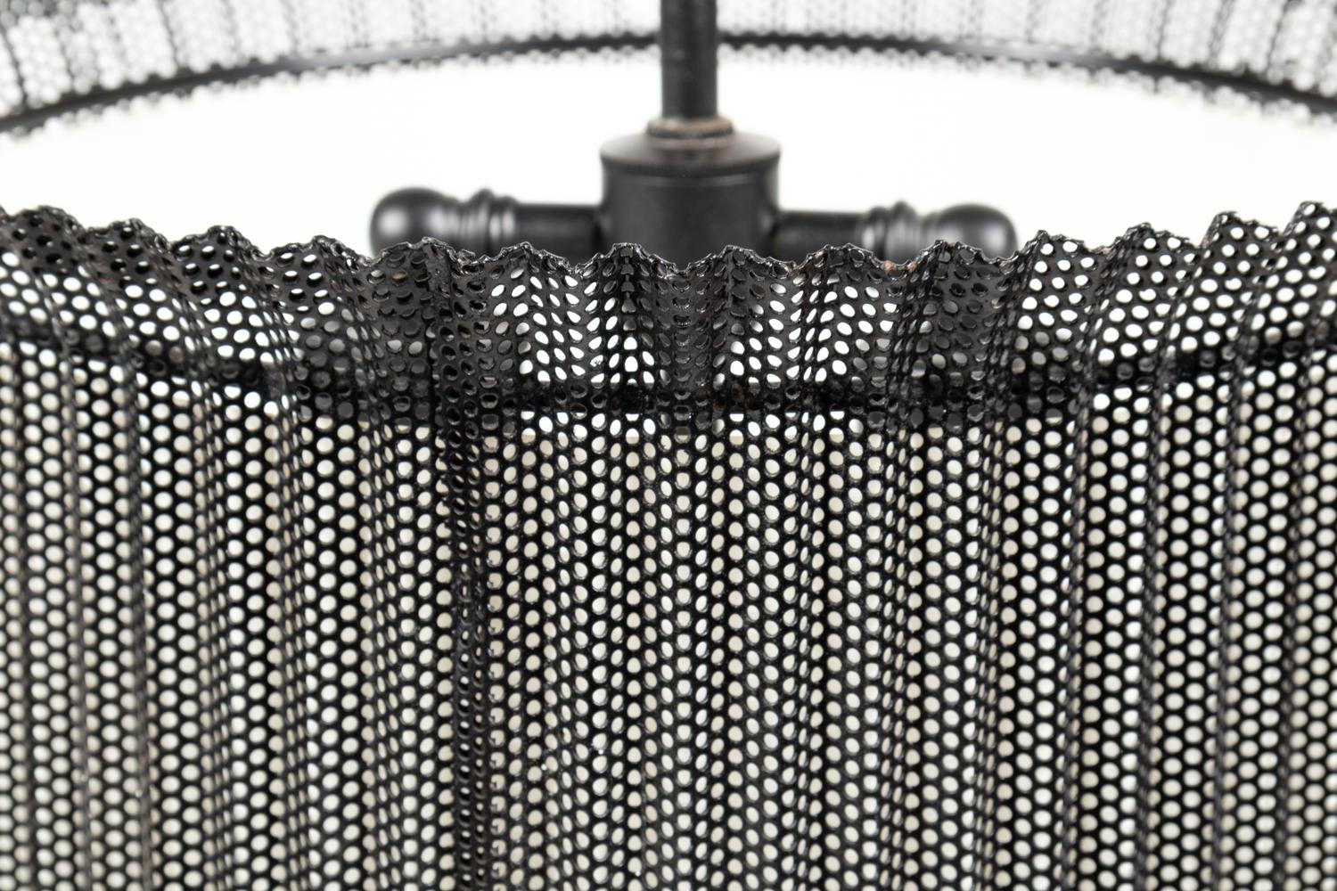 A Perforated Metal Hanging Fixture